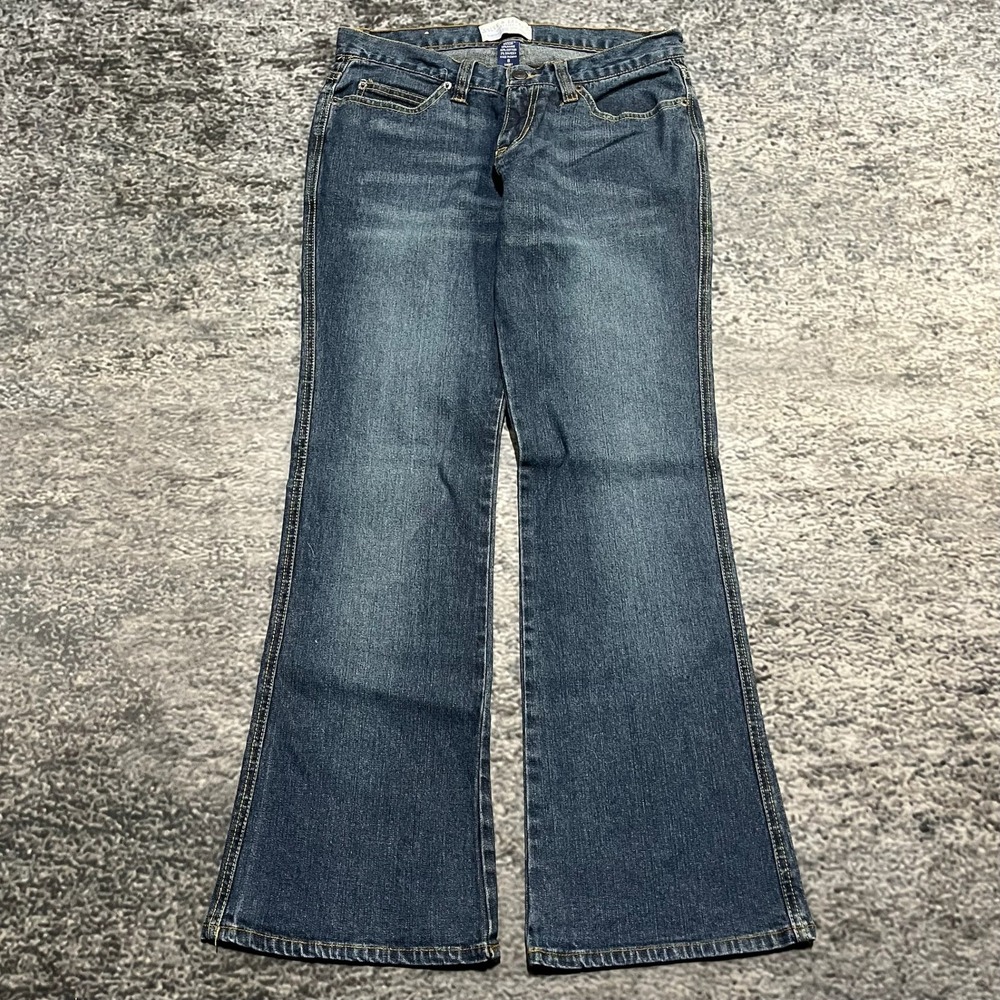 Steve &‎ Barry's Jeans Womens 8 (31x30) Blue Bootcut Flare Low Rise Western Y2K